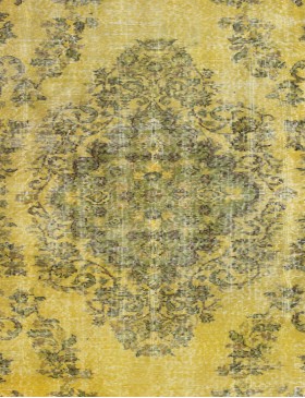 Gelb Türkei Persischer Vintage Teppich  274 x 164 cm