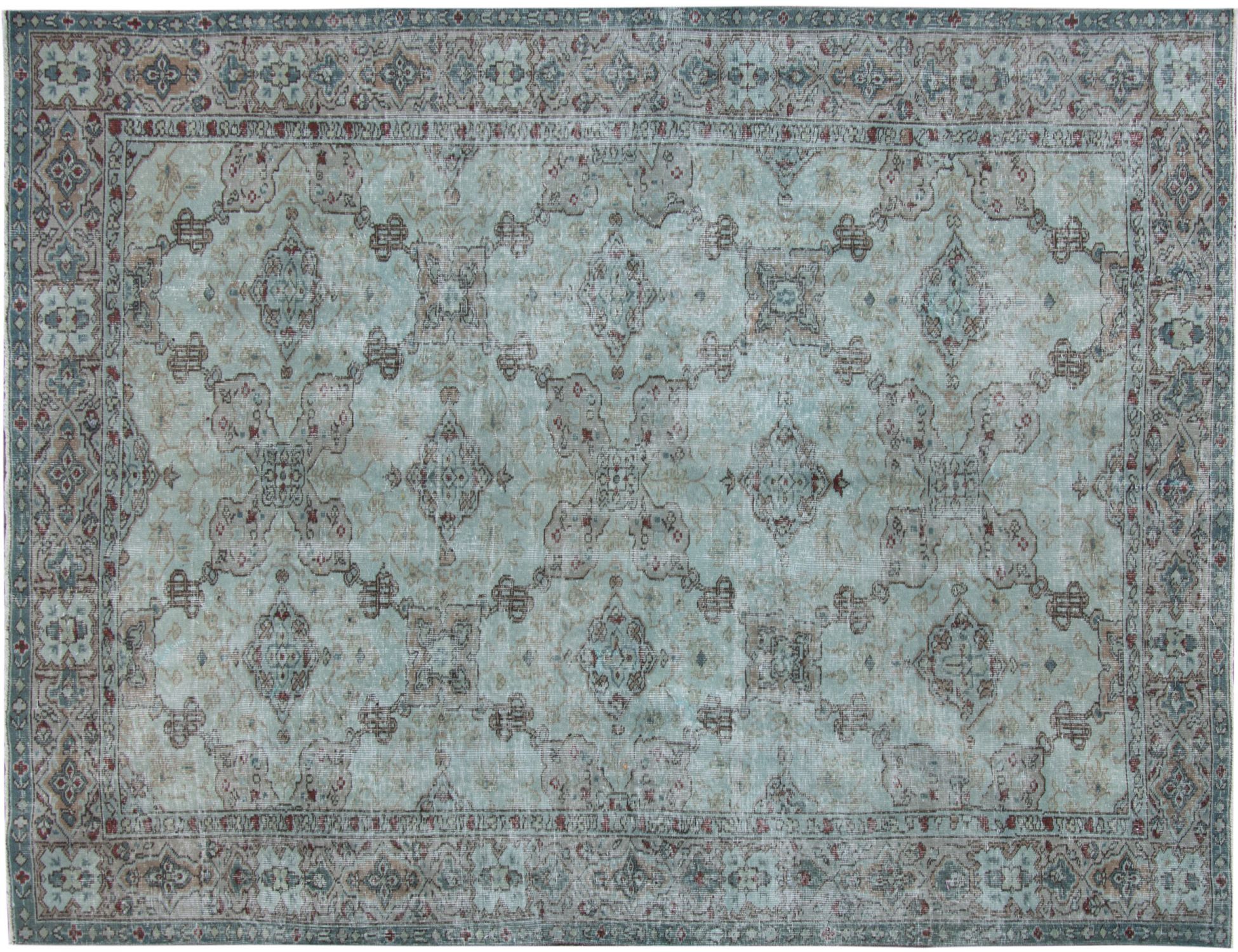Persisk vintage matta  grön <br/>290 x 200 cm