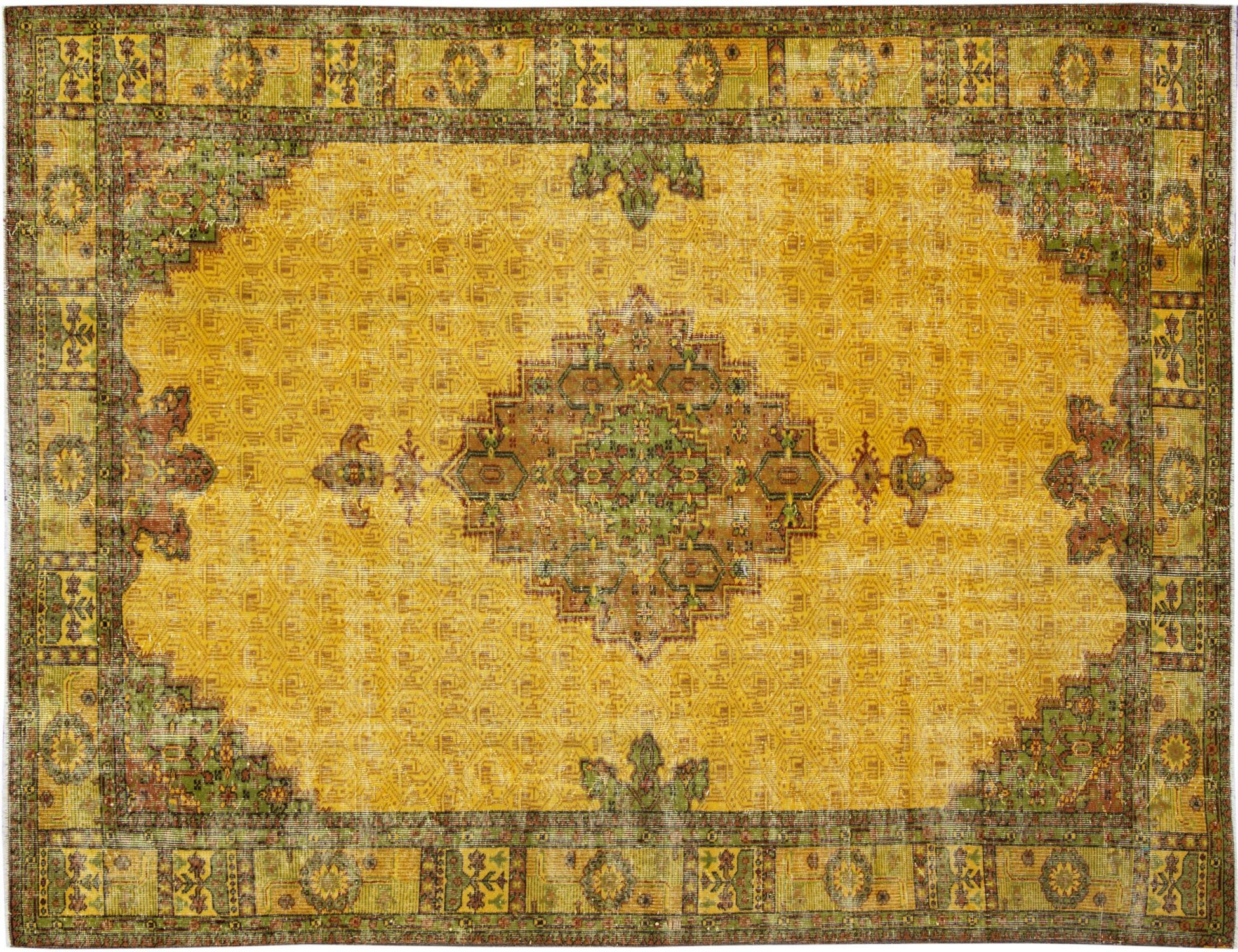 Persisk vintage matta  gul <br/>271 x 190 cm