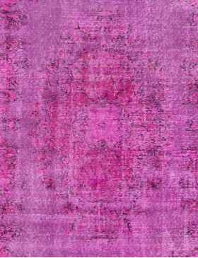 Rose Turc Tapis vintage  280 x 192 cm