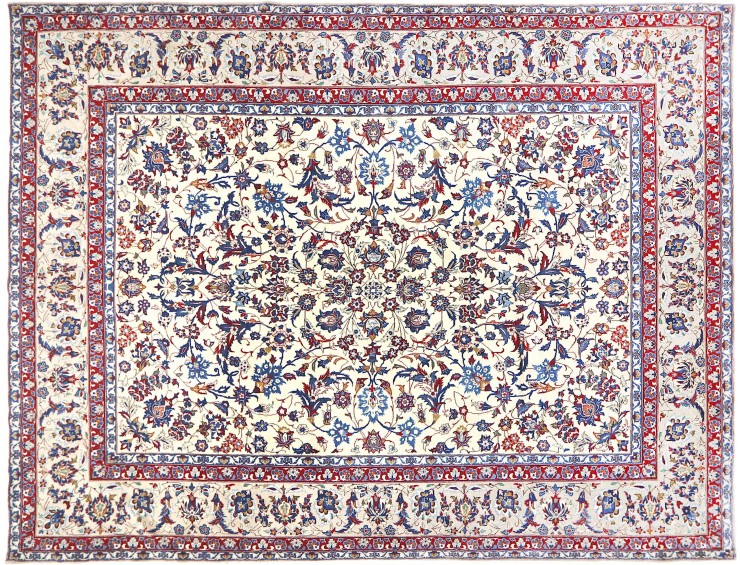 Beige Persien Persisk matta  406 x 291 cm