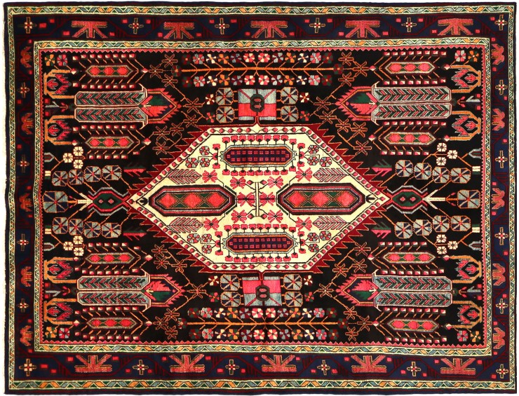 Blå Persien Persisk matta  292 x 197 cm