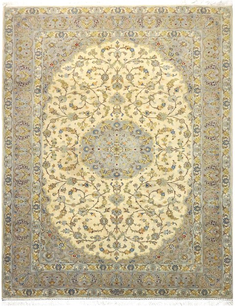 Beige Persien Persisk Tæppe 295 x 203 cm