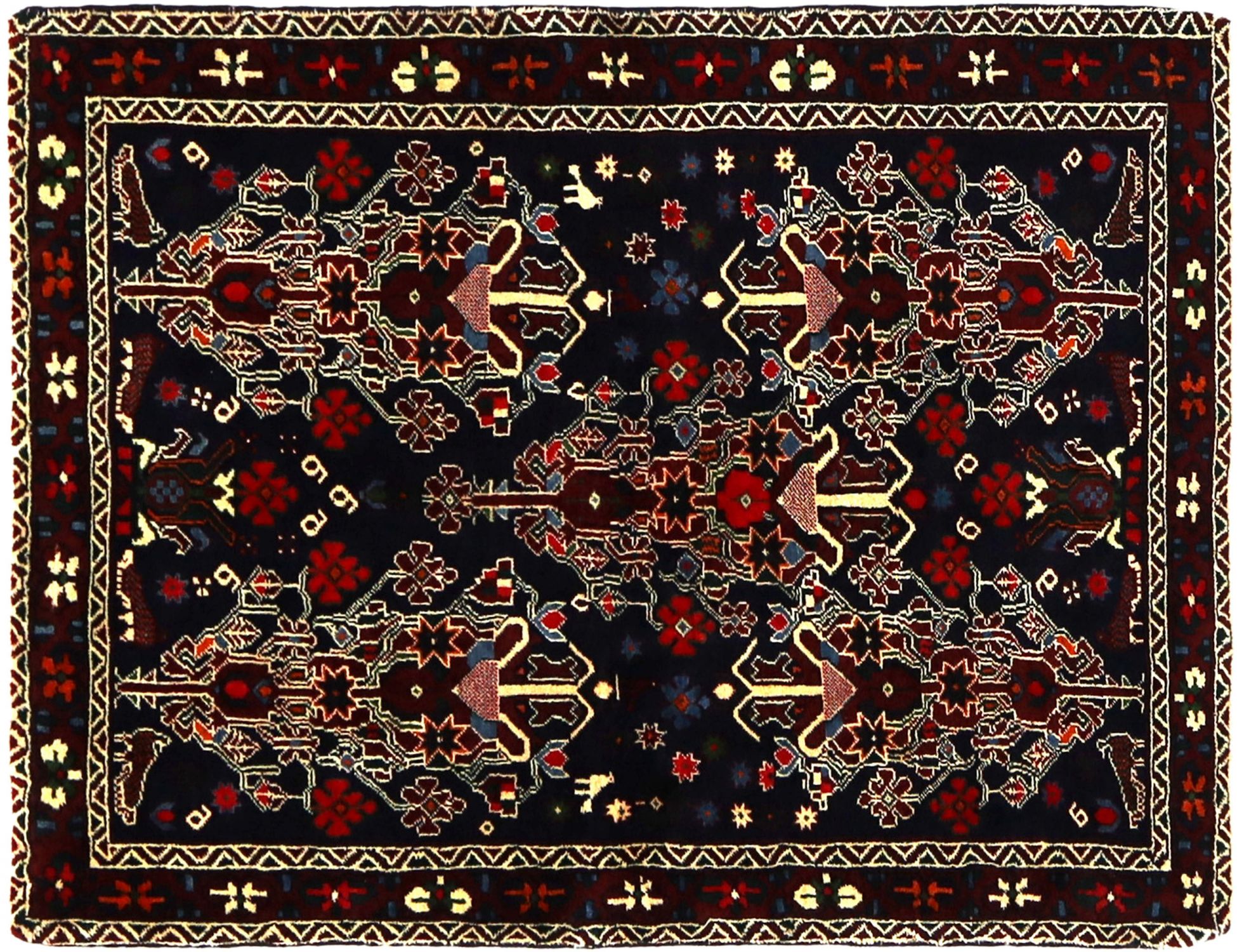 Persisk Tæppe  blå <br/>150 x 100 cm