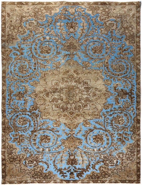 Blau Persien Persischer Vintage Teppich 248 x 148 cm