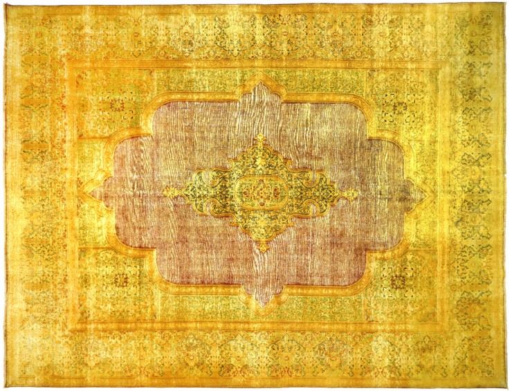 Gul Persien Persisk Vintagetæppe 500 x 342 cm