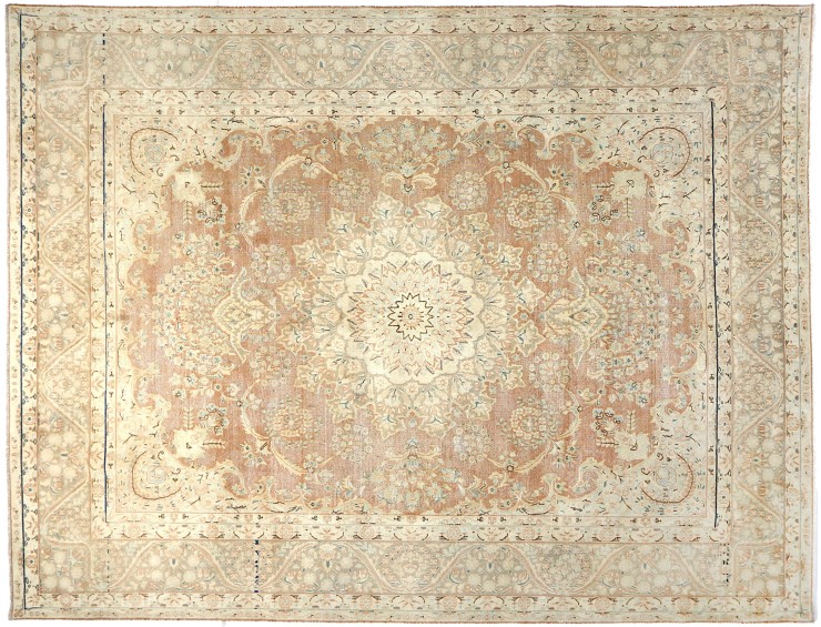 Beige Persa Alfombra persa vintage 390 x 290 cm