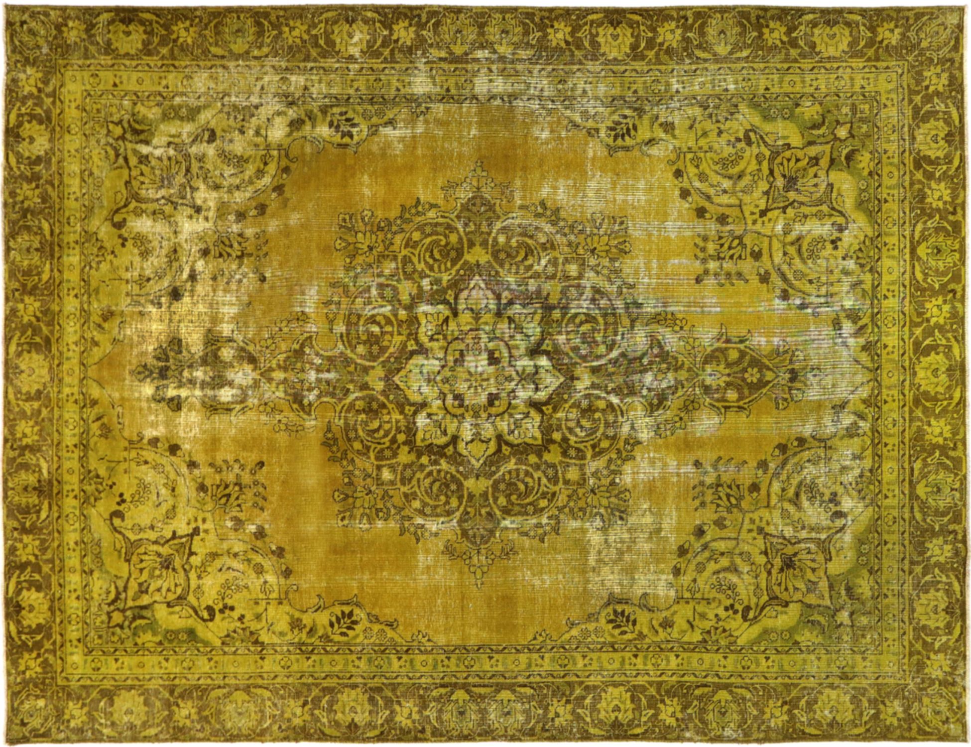 Persisk Vintagetæppe  gul <br/>360 x 257 cm