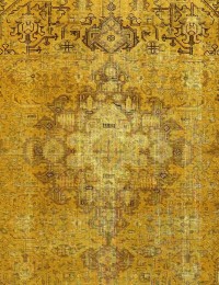 Yellow Persia Persian Vintage Carpet 275 x 185 cm - view 4