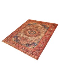 Orange Persien Persisk vintage matta  280 x 195 cm