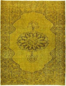 Verde Turquía Alfombra persa vintage 272 x 142 cm