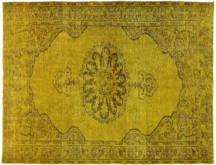Grøn Tyrkiet Persisk Vintagetæppe 272 x 142 cm