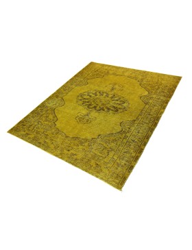 Verde Turquía Alfombra persa vintage 272 x 142 cm - view 2