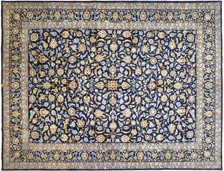 Blå persia Persisk teppe 397 x 292 cm