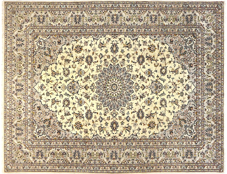 Beige Persiano Kashan 296 x 203 cm