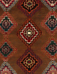 Multicolore Persan Shiraz Qashqai 207 x 130 cm - view 4