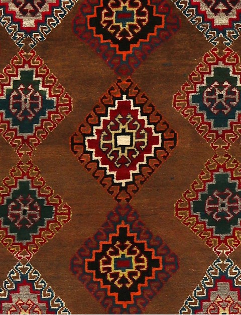 Multicolor  Persia Shiraz Qashqai Rug  207 x 130 cm