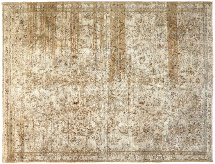 Beige Persia Persian Vintage Carpet 305 x 218 cm