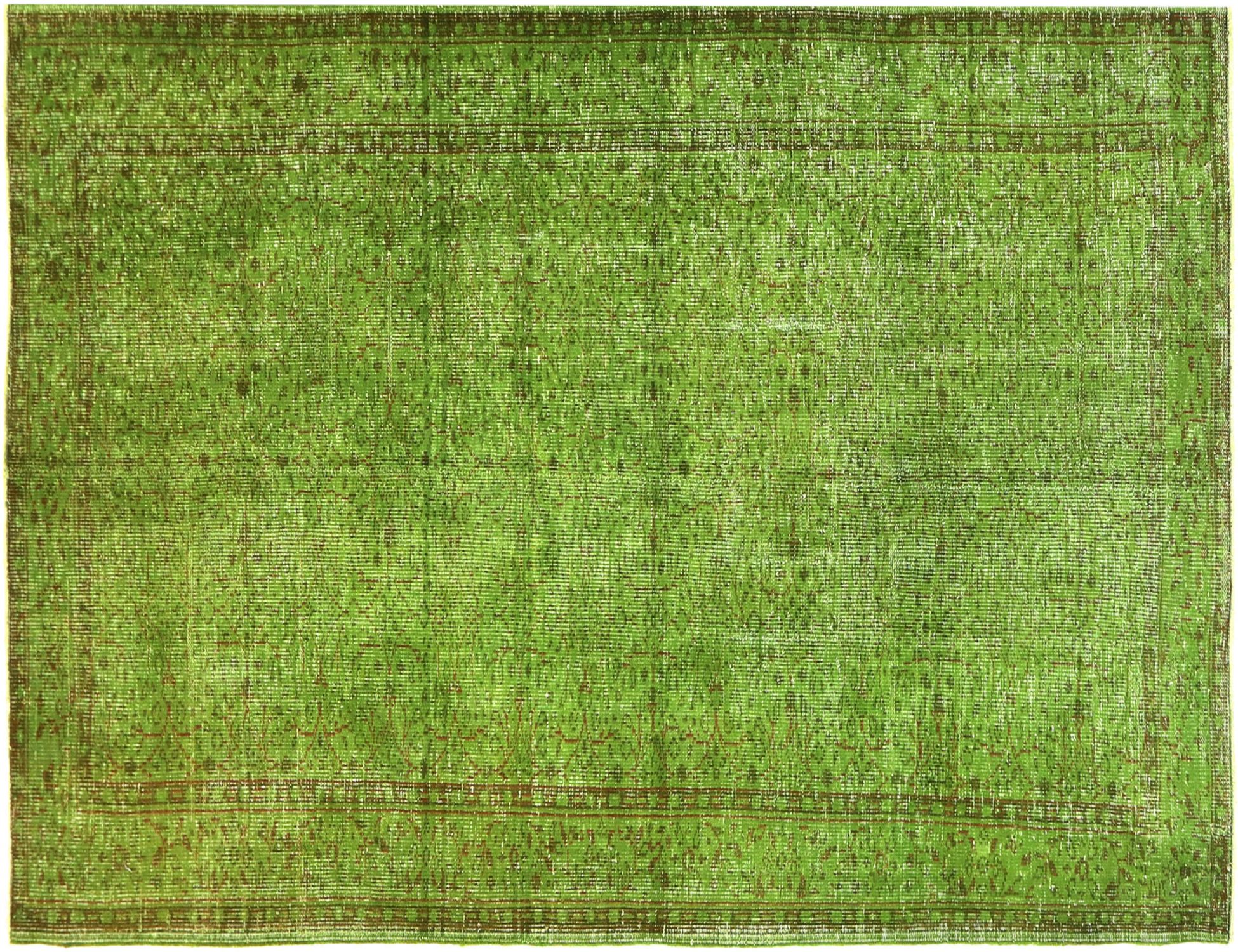 Vintagetæppe  grøn <br/>280 x 168 cm