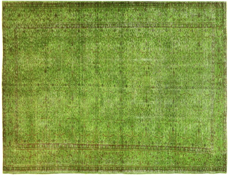 Verde Turquía Alfombra vintage 280 x 168 cm