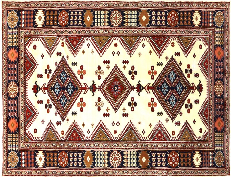 Beige Persan Tapis persan 280 x 146 cm