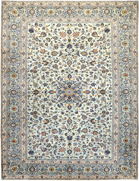 Bleu Persan Tapis persan 427 x 285 cm