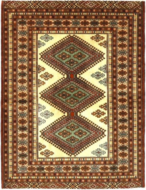 Beige Persien Perserteppich 193 x 132 cm