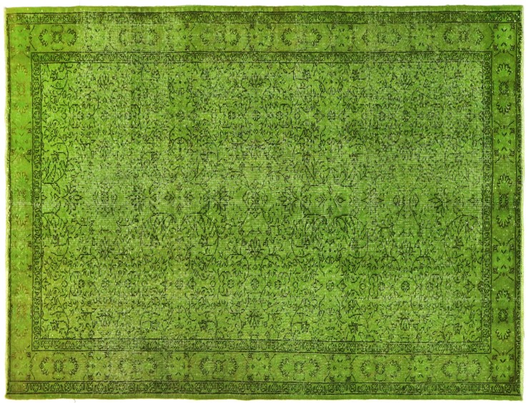 Verde Turquía Alfombra vintage 267 x 170 cm
