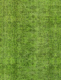 Verde Turquía Alfombra vintage 267 x 170 cm - view 4