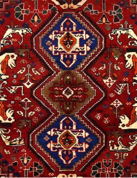 Röda Persien Persisk matta  278 x 177 cm