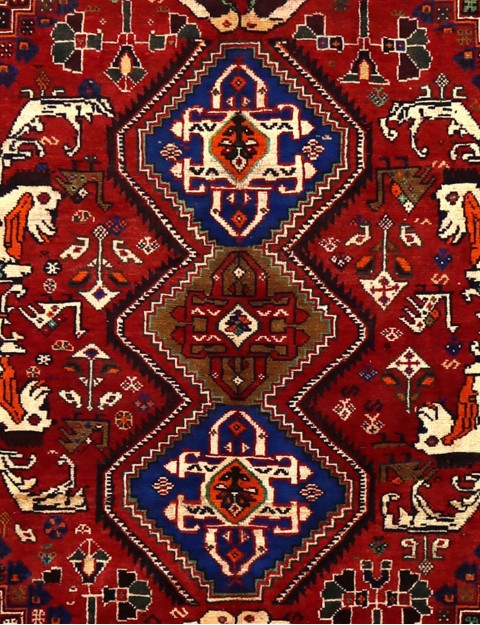 Rot Persien Perserteppich  278 x 177 cm