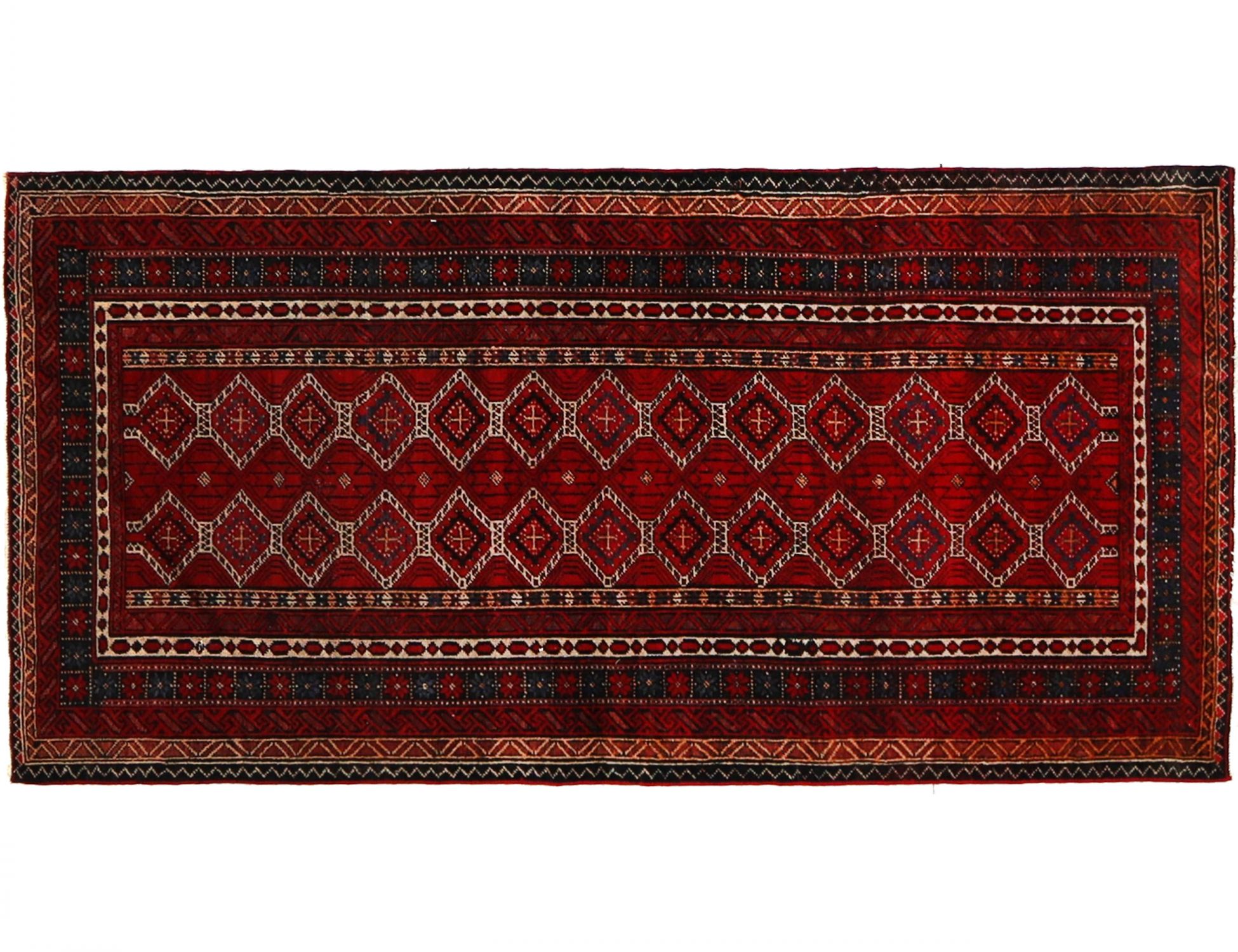 Tapis persan  rouge <br/>180 x 90 cm