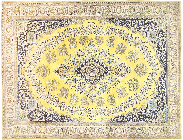 Jaune Persan Tapis persan 418 x 297 cm