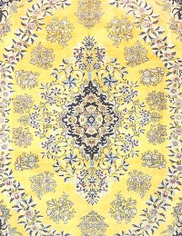 Jaune Persan Tapis persan 418 x 297 cm - view 4