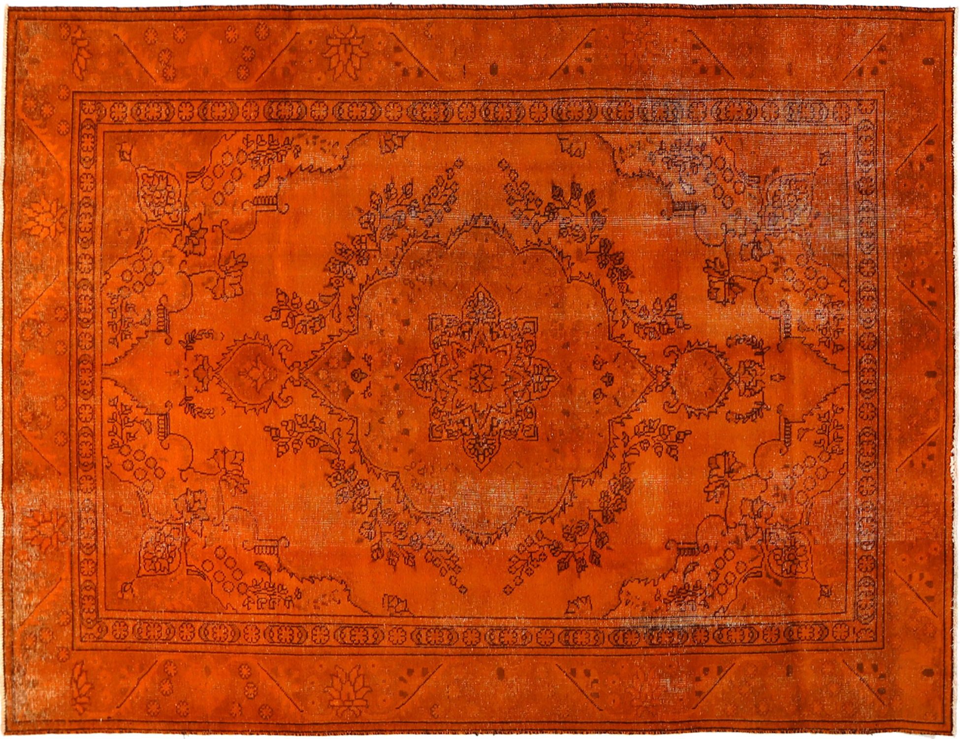Tapis Persan vintage  orange <br/>278 x 178 cm