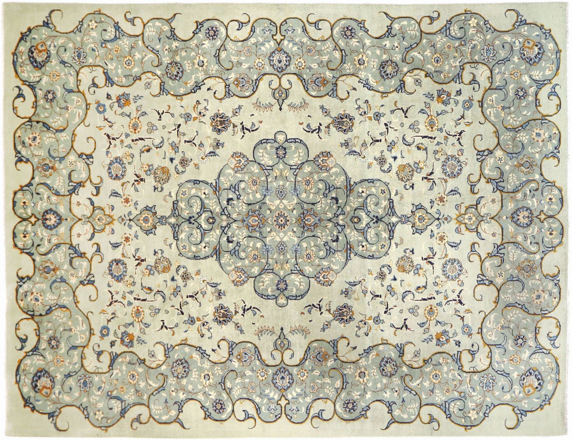 Tappeto persiano  verde <br/>339 x 242 cm
