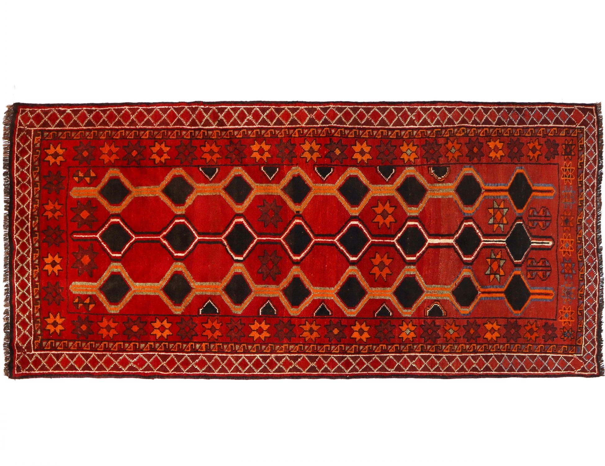 Tapis persan  rouge <br/>262 x 124 cm