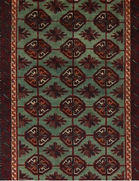 Grøn Persien Persisk Tæppe  202 x 100 cm