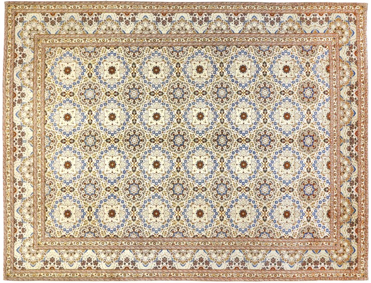 Beige Persiano Tappeto persiano 389 x 303 cm