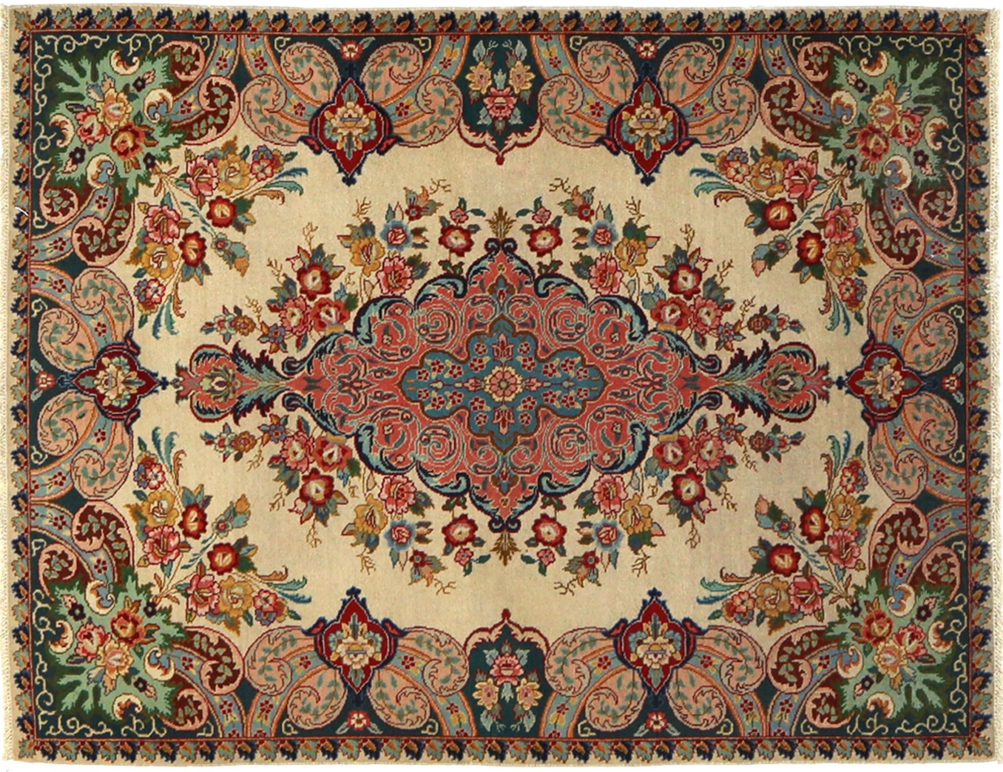Persian Rug  beige  <br/>188 x 140 cm