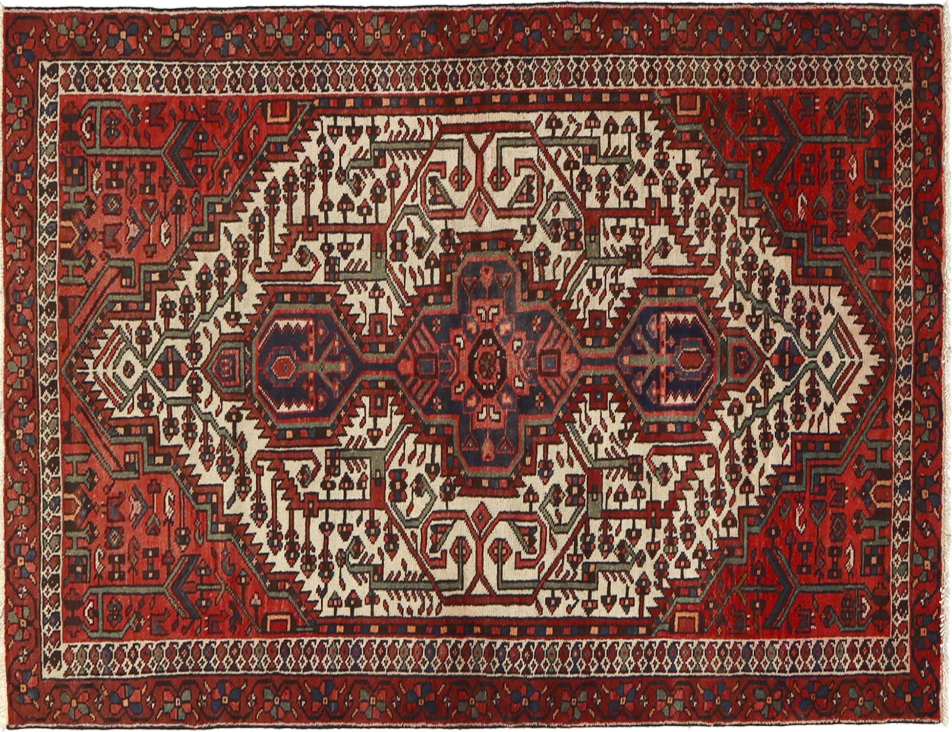 Tapis persan  rouge <br/>225 x 130 cm