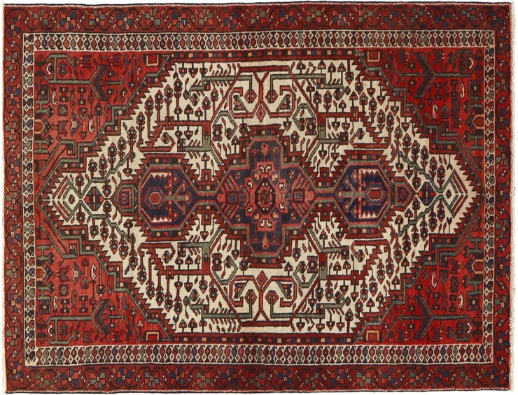 Rojo Persa Alfombra Persa 225 x 130 cm