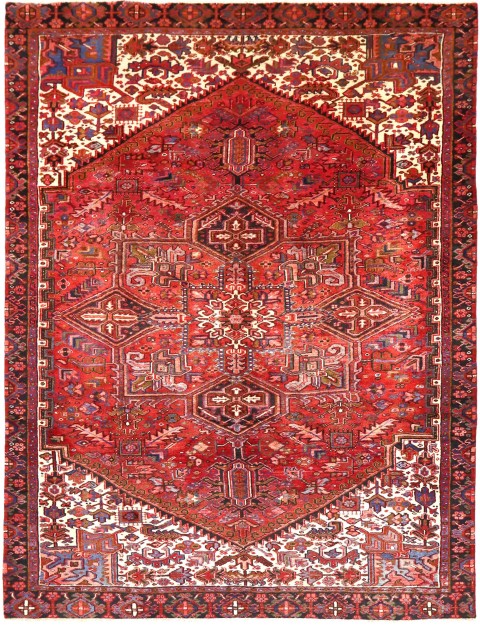 Rot Persien Perserteppich 344 x 235 cm