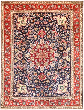 Blau Persien Perserteppich  390 x 297 cm