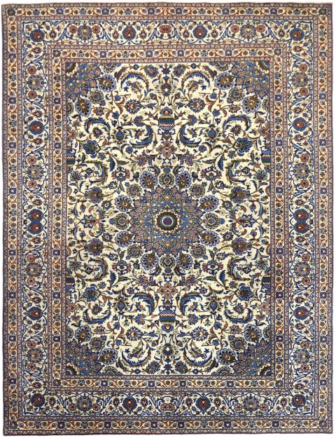Beige Persan Kashan  341 x 243 cm