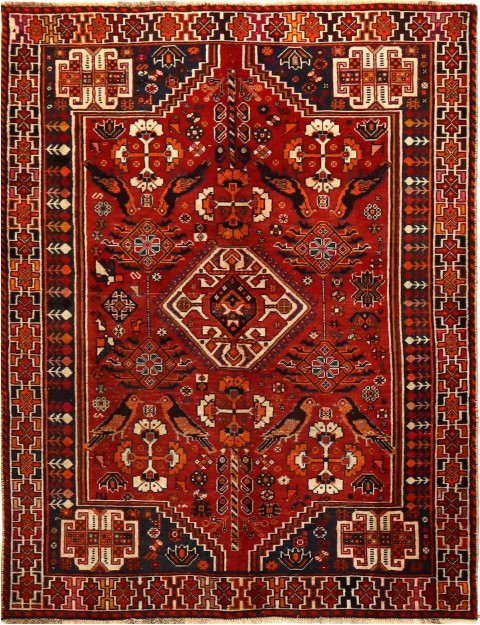 Rot Persien Perserteppich 203 x 126 cm