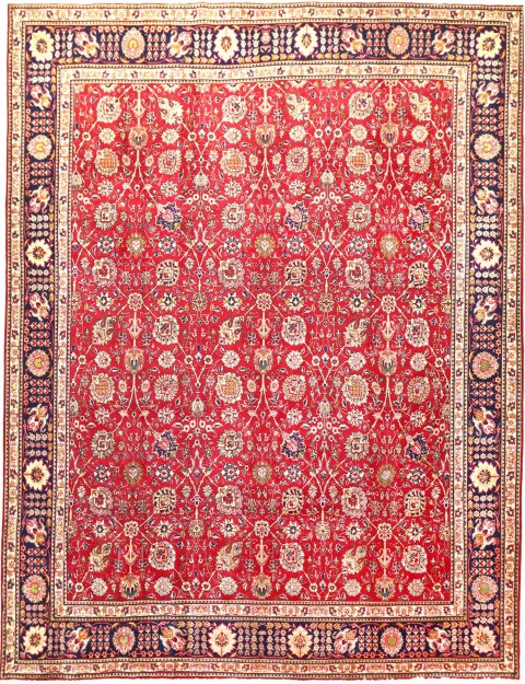 Rot Persien Perserteppich 381 x 310 cm