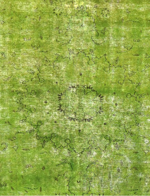 Grün Persien Persischer Vintage Teppich  310 x 220 cm