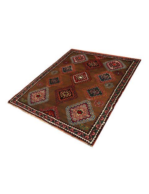 Multicolor  Persia Shiraz Qashqai Rug  207 x 130 cm