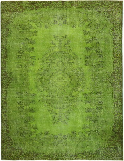 Grön Turkiet vintage matta  290 x 183 cm